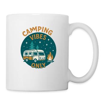 Camping Vibes Only - Freizeit Design - Tasse - Weiß - Rechts