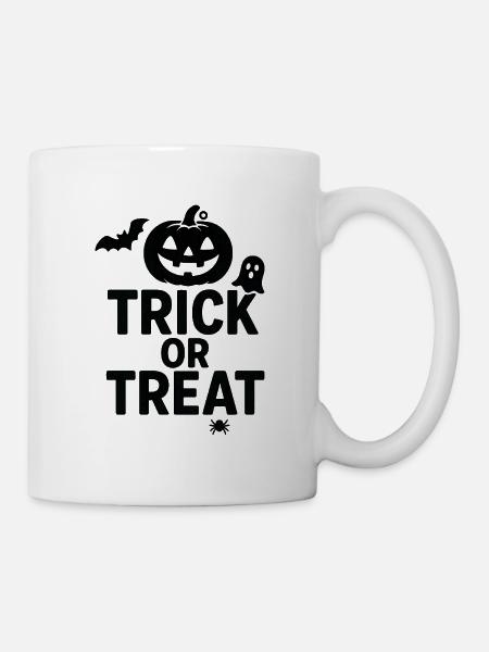 Halloween : Halloween Halloween : Des bonbons ou un sort - Mug blanc - blanc