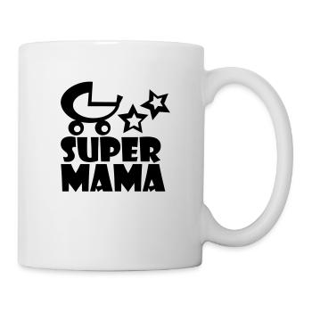 supermama - Tasse - Weiß - Rechts