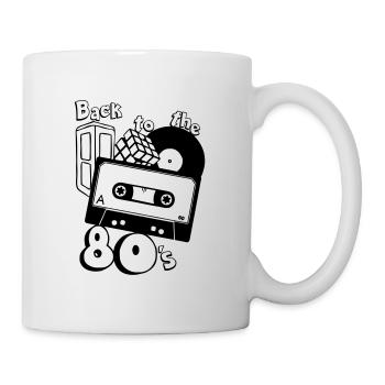 80er Party,Fun Shirt,80er , back to the 80s.(25) - Tasse - Weiß - Rechts