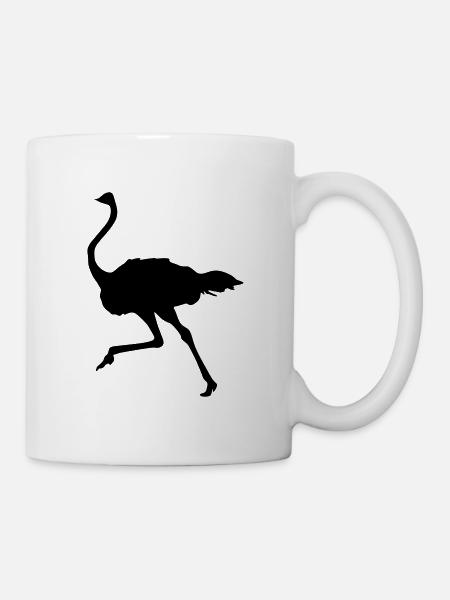 strauß tier - Tasse - Weiß
