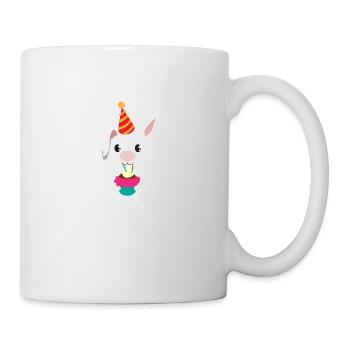 Lapin d’anniversaire lapin - Idée cadeau - Mug blanc - blanc - Droite