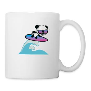 Panda de surf - Mug blanc - blanc - Droite