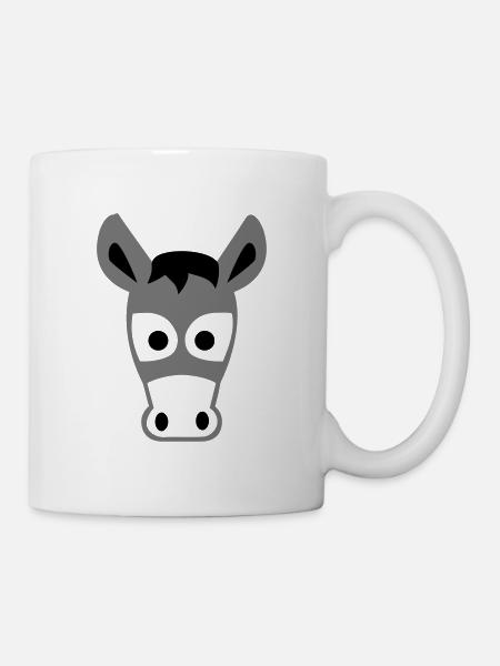 Esel - Tasse - Weiß