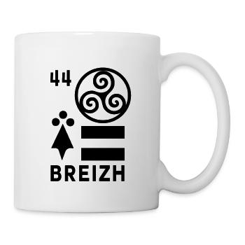 Loire-Atlantique 44 - Mug blanc - blanc - Droite