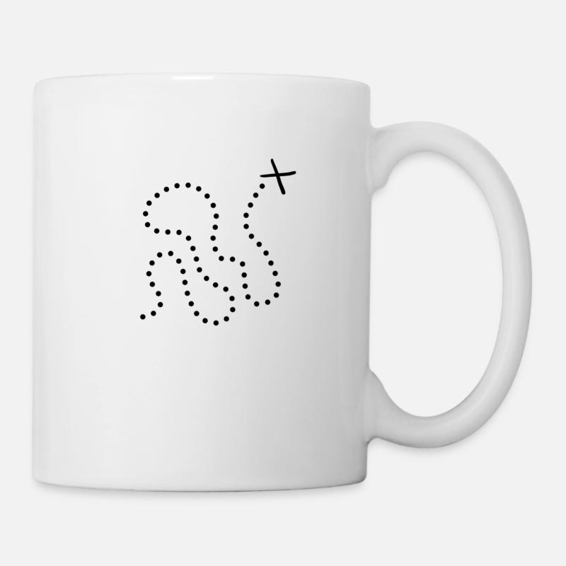 Schatzkarte Dein Weg - Tasse - Weiß