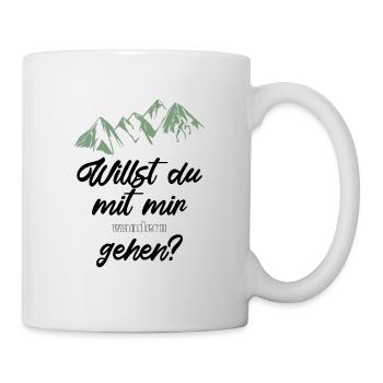 Wandern Witziger Spruch Geschenkidee für Wanderer - Tasse - Weiß - Rechts