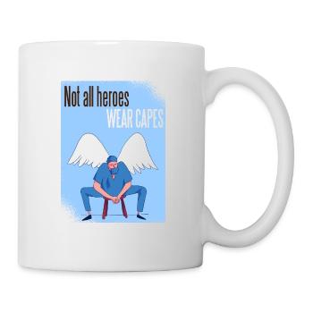 Not all heroes wear capes doctor nurse - Mug - white - Right
