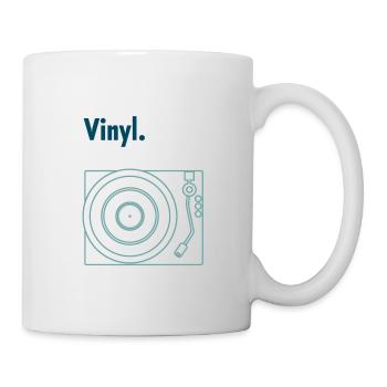 Vinyl - Tasse - Weiß - Rechts