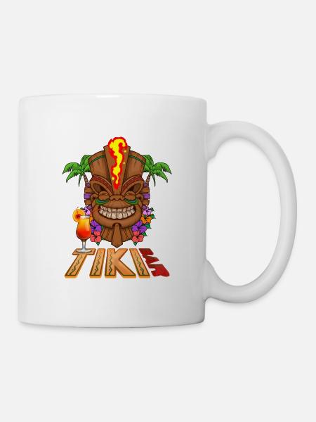 Tiki Paradise Tiki Bar Hawaii Sommer - Tasse - Weiß