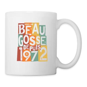 anniversaire 52 ans beau gosse - Mug blanc - blanc - Droite
