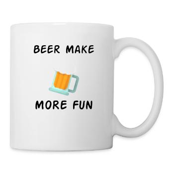 Bier Outfit - Tasse - Weiß - Rechts