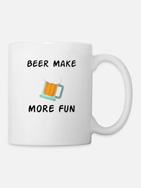 Bier Outfit - Tasse - Weiß
