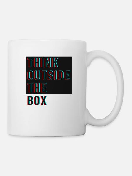 Think outside the box - Mug - white