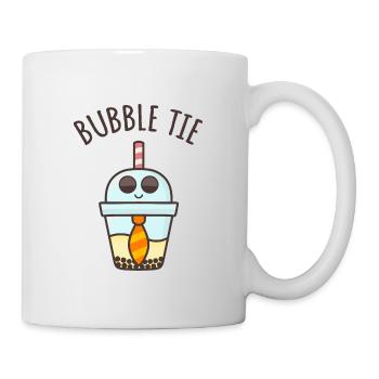 Bubble Tie, Bubble Tea + Tie Pun - Mug - white - Right