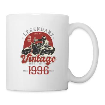 1996 Jubiläum Motorrad Biker Jahrgang - Tasse - Weiß - Rechts