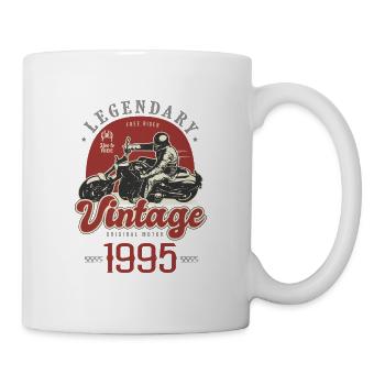 1995 Anniversary Motorcycle Biker Vintage Years - Mug - white - Right