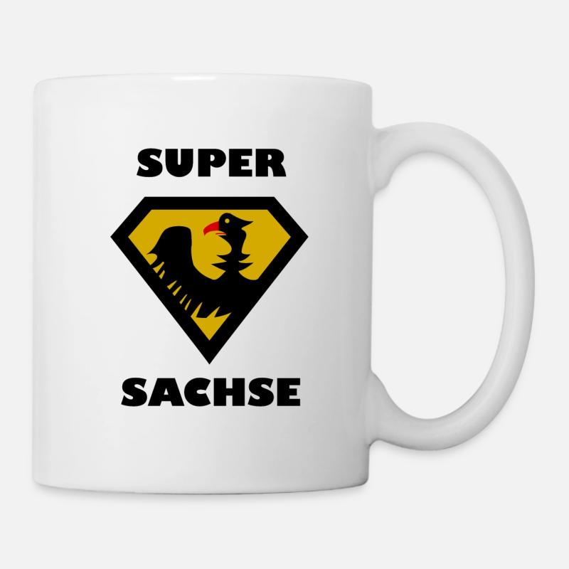 Der Super Sachse - Tasse - Weiß
