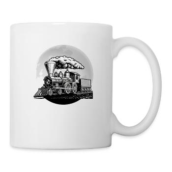 Eisenbahner Lokomotive Eisenbahn "lokführer" - Tasse - Weiß - Rechts