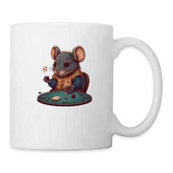 Spielemaus - Tasse - Weiß - Rechts