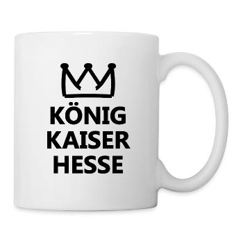 Die Hessen Könige - Tasse - Weiß - Rechts