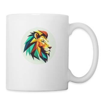 Löwenkopf - Tasse - Weiß - Rechts