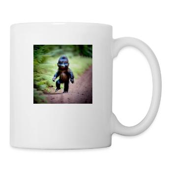 Singe venu d'un autre monde - Mug blanc - blanc - Droite