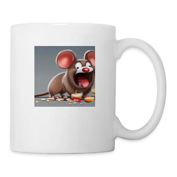 hungry mouse - Tasse - Weiß - Rechts