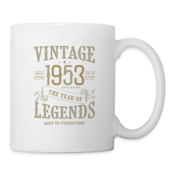 1953 Jahrgangsjubiläum Born Legends 1953 - Tasse - Weiß - Rechts