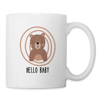 Hello Baby | Süßer Bär Boho-Style - Tasse - Weiß - Rechts