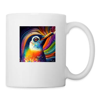 Colored penguin, unique design, - Mug - white - Right