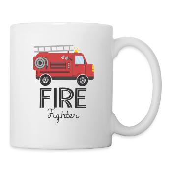 Firefighter Fire Truck Fire Brigade - Mug - white - Right
