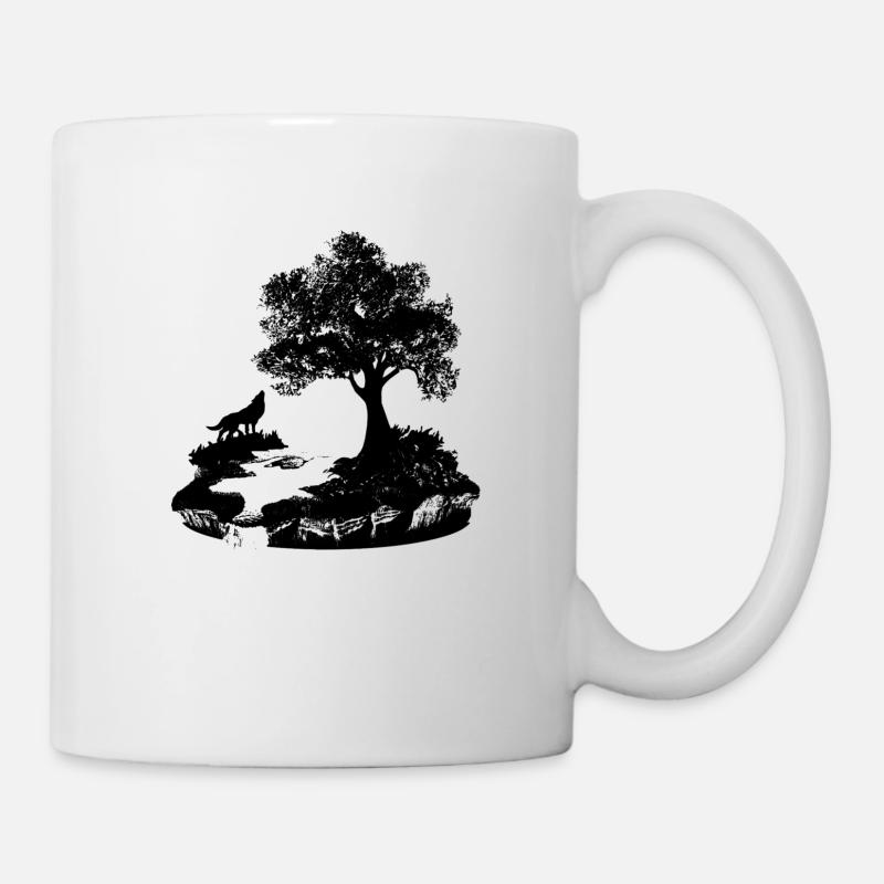 Wolf - Tasse - Weiß