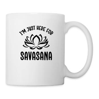 Cooler Yoga Spruch Geschenk Yogi - Tasse - Weiß - Rechts
