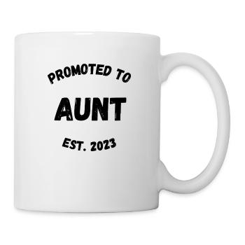Promu tante - Mug blanc - blanc - Droite