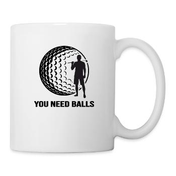 Golf Golf Balles de golf Joueurs de golf Terrain de golf - Mug blanc - blanc - Droite