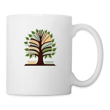 Arbre du livre - Mug blanc - blanc - Droite