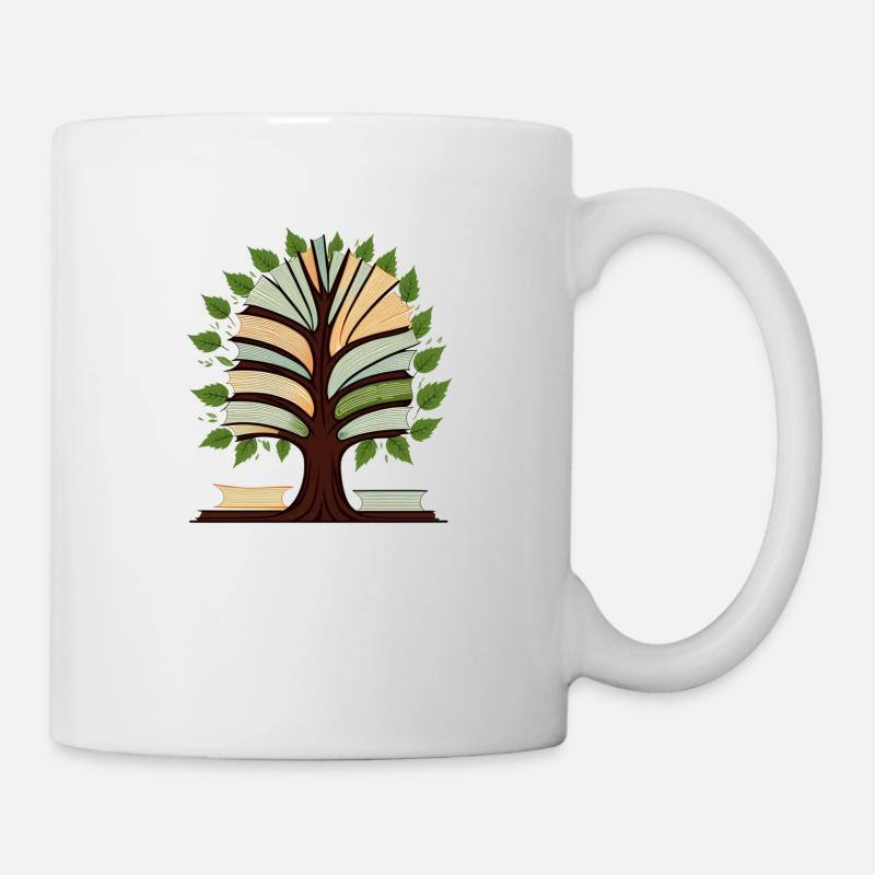 Book Tree - Mug - white