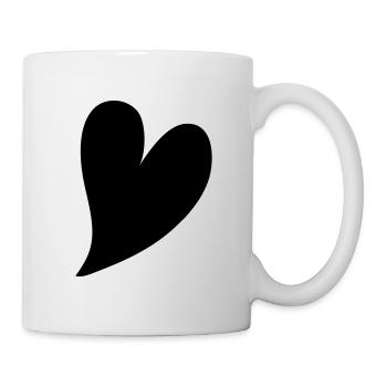 Herz - Tasse - Weiß - Rechts
