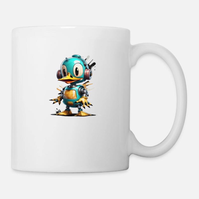 Canard robot - Mug blanc - blanc