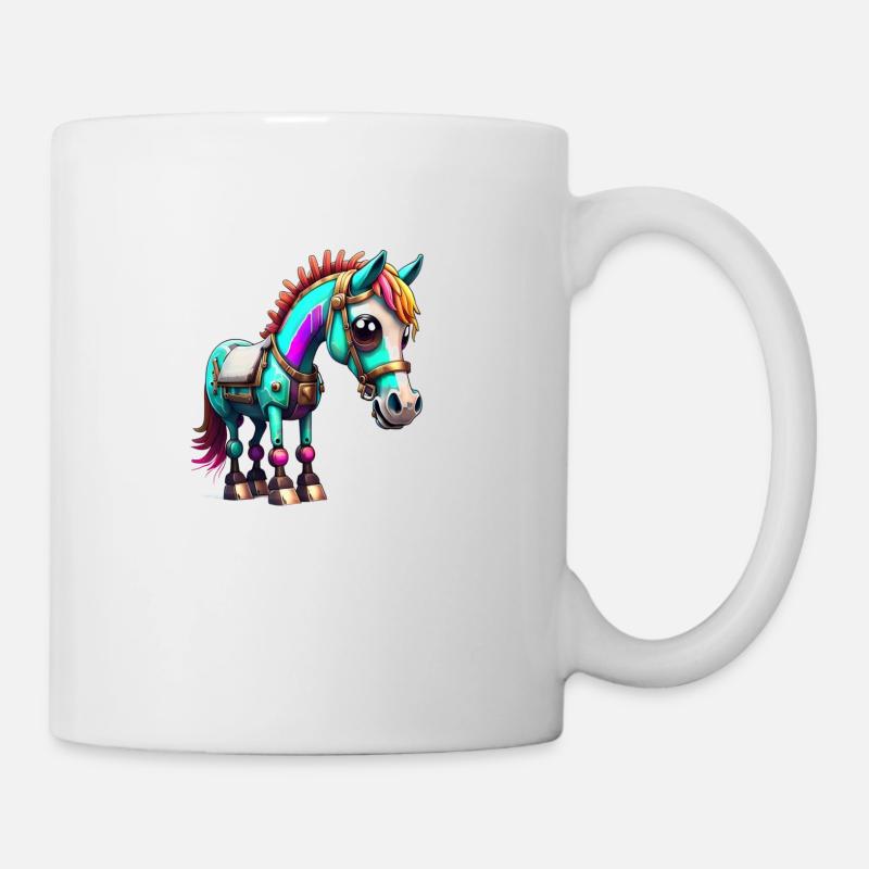 Robot Cheval - Mug blanc - blanc