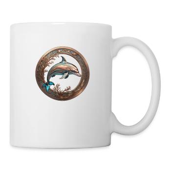 The Bronze Dolphin - Tasse - Weiß - Rechts