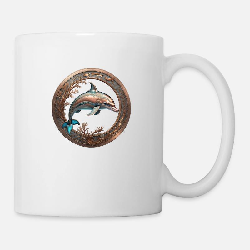 The Bronze Dolphin - Tasse - Weiß