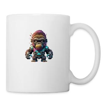 Roboter Gorilla - Tasse - Weiß - Rechts