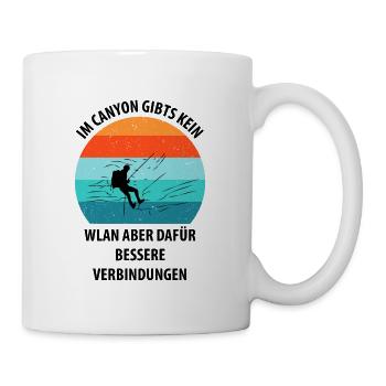 Canyoning Bergsteigen Klettern Wandern Berge - Tasse - Weiß - Rechts