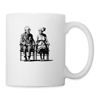 Chez Mamie - Mug blanc - blanc - Droite
