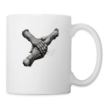 Holding hands - Mug - white - Right