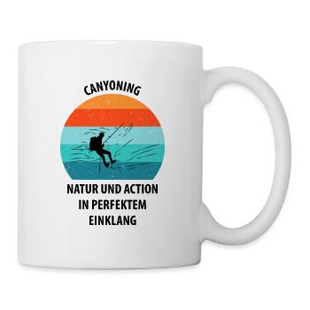 Canyoning Bergsteigen Klettern Wandern Berge - Tasse - Weiß - Rechts