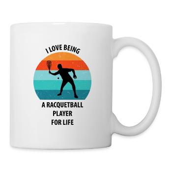 Racqueetball - Mug - white - Right