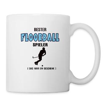 Bester Floorball Spieler Floorballer Hockeyspieler - Tasse - Weiß - Rechts